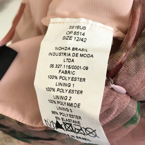 PATBO Floral Print Tulle Evening Gown NWT 10 Tulle - Picture 11 of 11